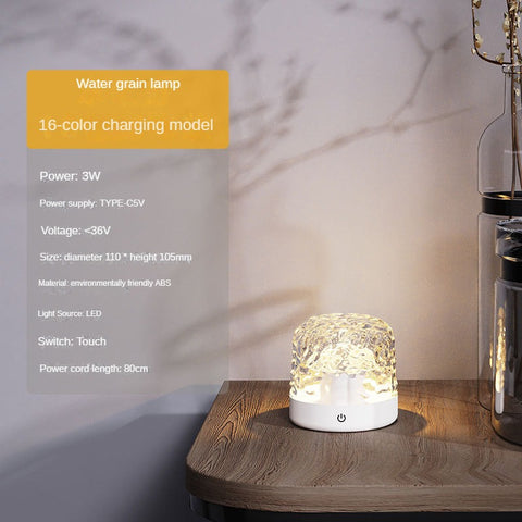 Lampe de chevet à motif d'eau