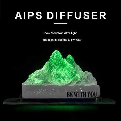 Aromathérapie Lumineuse de Montagne de Neige