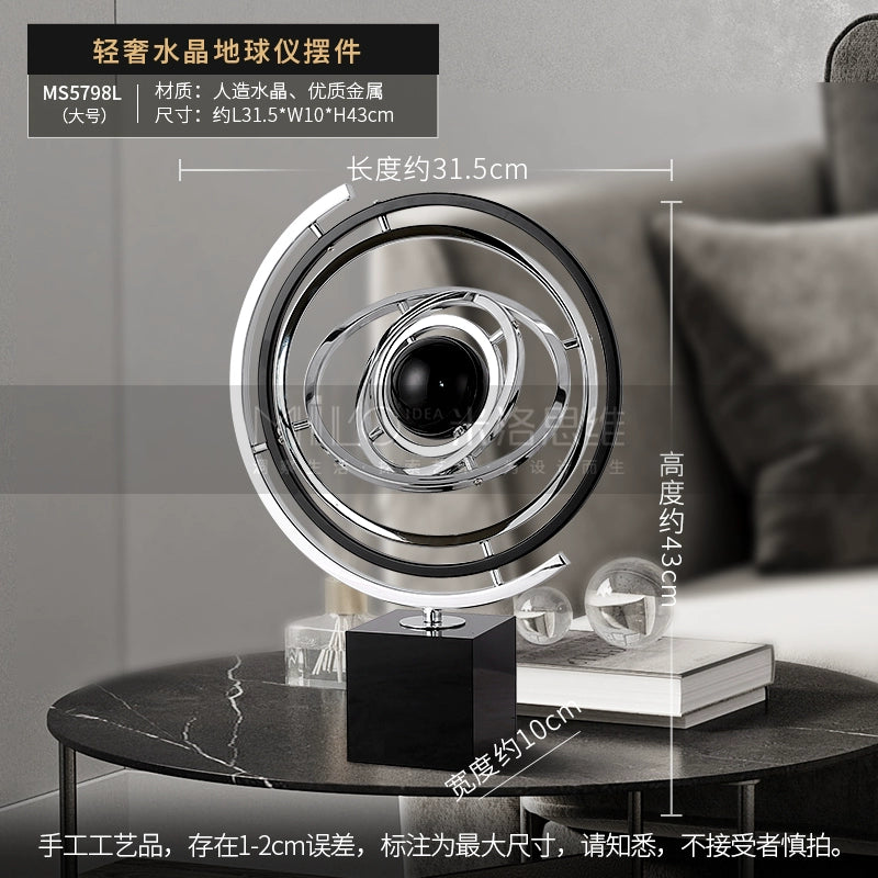 Light luxury globe ornament designer office wine cabinet living room decoration home housewarming gifts creative gifts