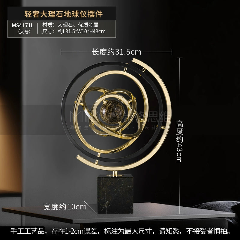Light luxury globe ornament designer office wine cabinet living room decoration home housewarming gifts creative gifts