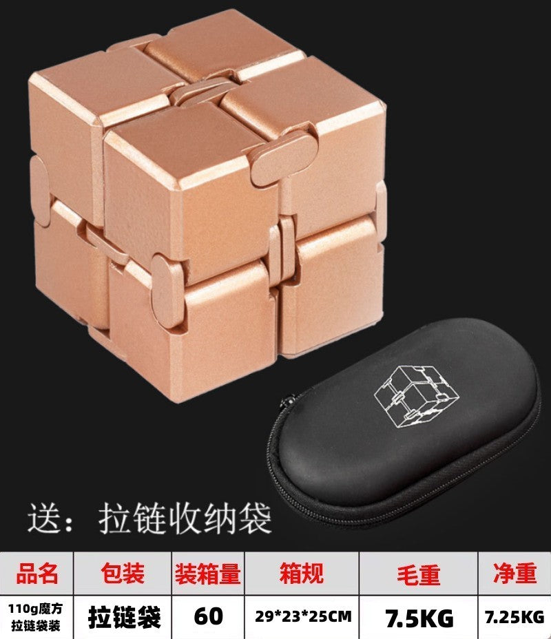 Customized Wholesale Variety Infinite Rubik's Cube Vent Finger Decompression Artifact Wireless Decompression Boy Toy Alloy