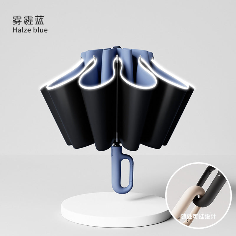 Parapluie résistant aux intempéries avec boucle à anneau
