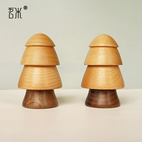 Solid Wood Small Tree Toothpick Box