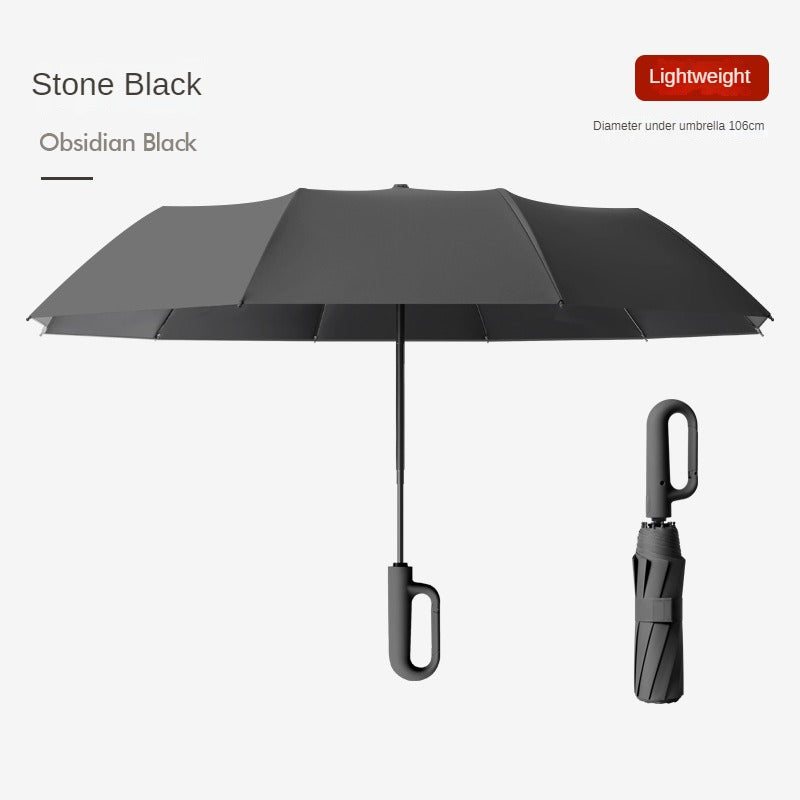 Parapluie résistant aux intempéries avec boucle à anneau