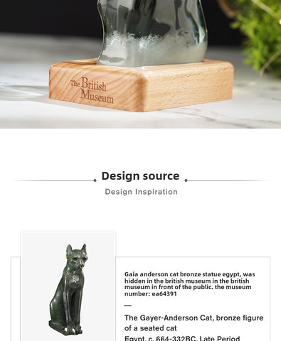 British Museum Anderson cat merchandise weather bottle storm bottle ornament housewarming birthday gift boys