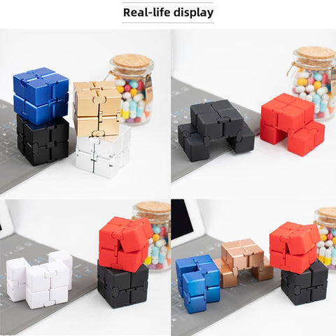 Customized Wholesale Variety Infinite Rubik's Cube Vent Finger Decompression Artifact Wireless Decompression Boy Toy Alloy